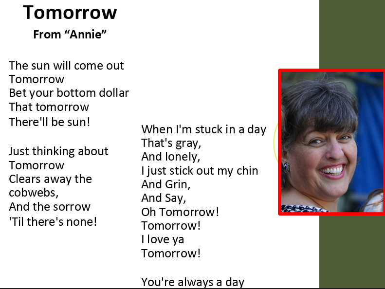 tomorrow